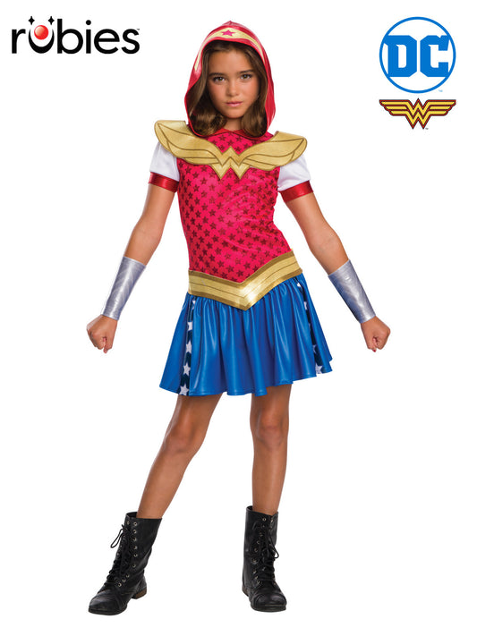 WONDER WOMAN DCSHG HOODIE COSTUME, CHILD - Front