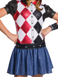 HARLEY QUINN DCSHG HOODIE COSTUME, CHILD - Side