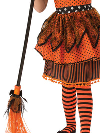 POLKA DOT WITCH COSTUME, CHILD - Side