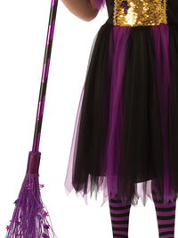 COLOUR MAGIC WITCH COSTUME, CHILD - Side