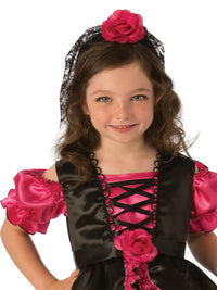 DAY OF THE DEAD GIRLS COSTUME, CHILD - Back