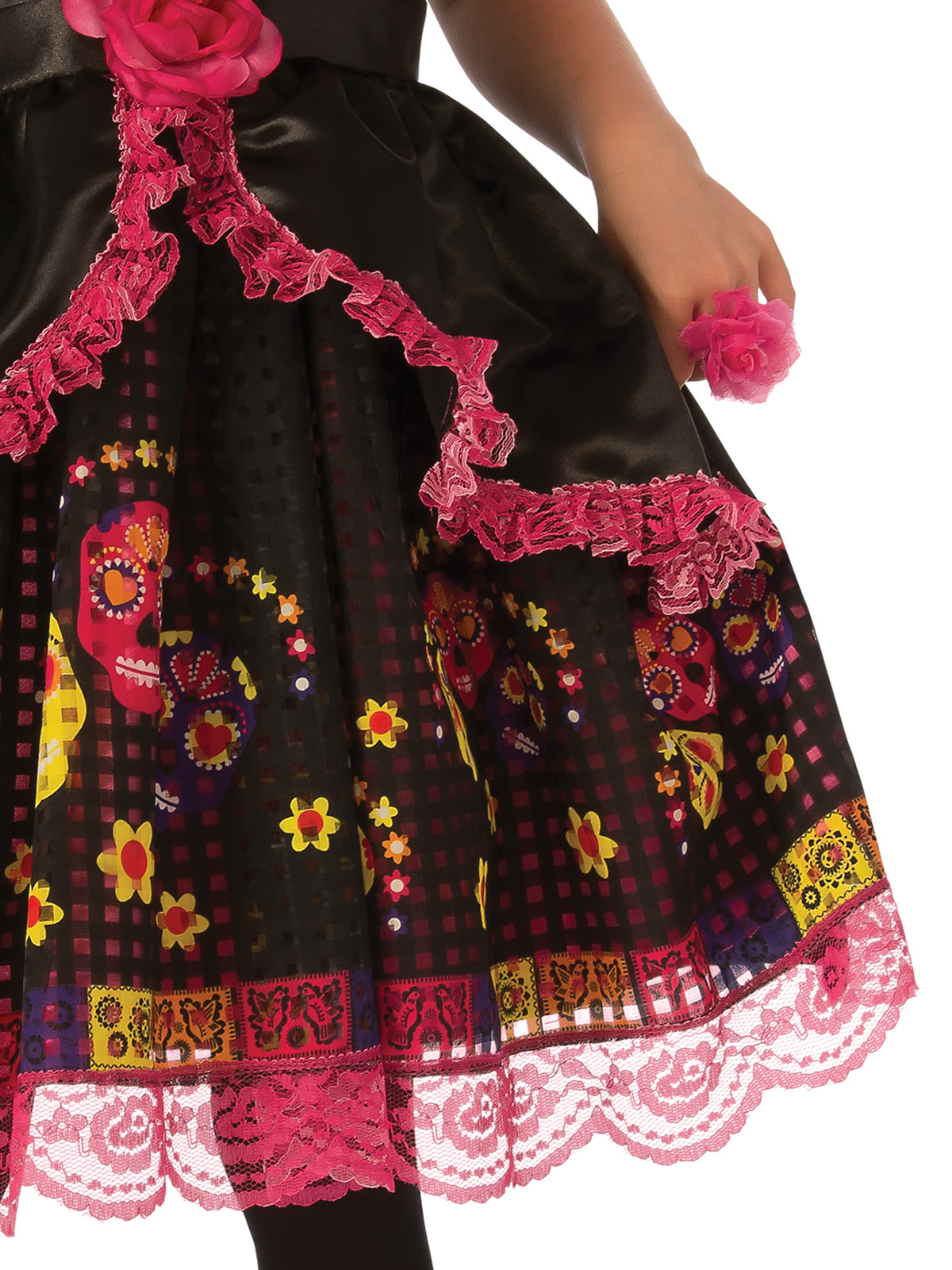 DAY OF THE DEAD GIRLS COSTUME, CHILD - Side
