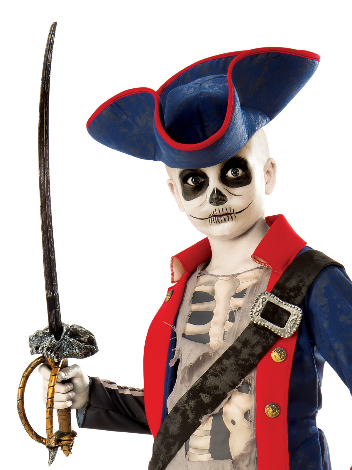 CAPTAIN BONES PIRATE COSTUME, CHILD - Back
