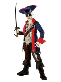 CAPTAIN BONES PIRATE COSTUME, CHILD - Front