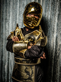 GOLD NINJA COSTUME, CHILD
