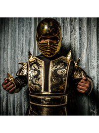 GOLD NINJA COSTUME, CHILD - Packaging