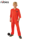 INMATE 101 PRISONER COSTUME, CHILD - Front