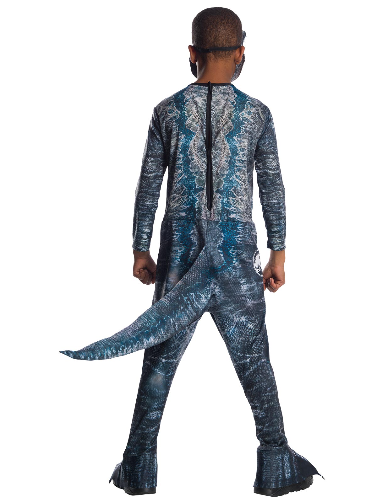 VELOCIRAPTOR BLUE COSTUME, CHILD - Back