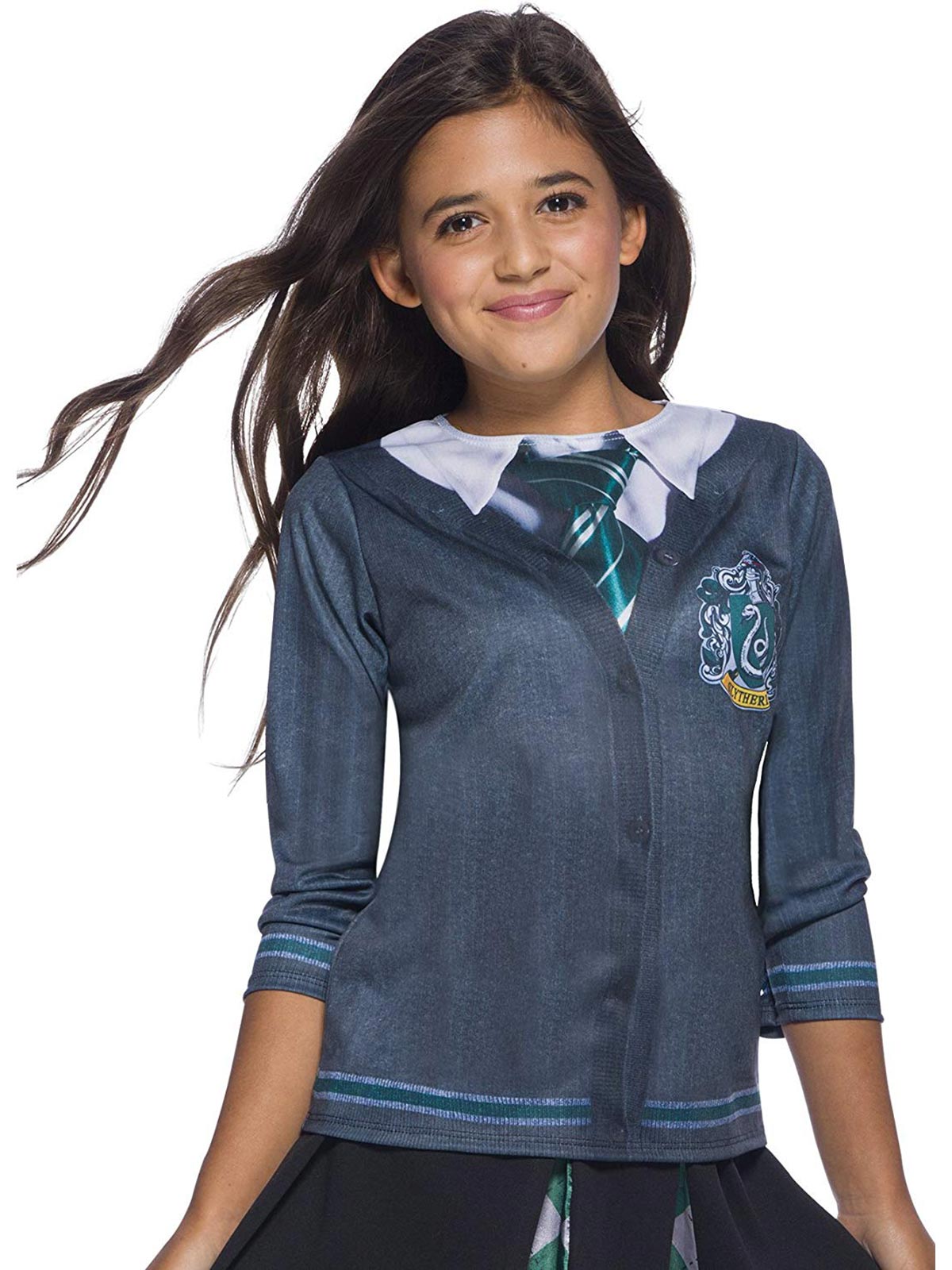 SLYTHERIN COSTUME TOP, CHILD - M - Back