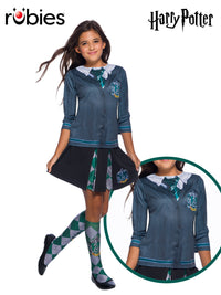 SLYTHERIN COSTUME TOP, CHILD - M - Front