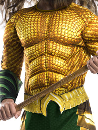 AQUAMAN DELUXE COSTUME, CHILD - Back
