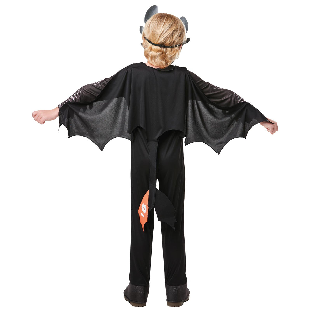 TOOTHLESS NIGHT FURY DELUXE COSTUME, CHILD - Back