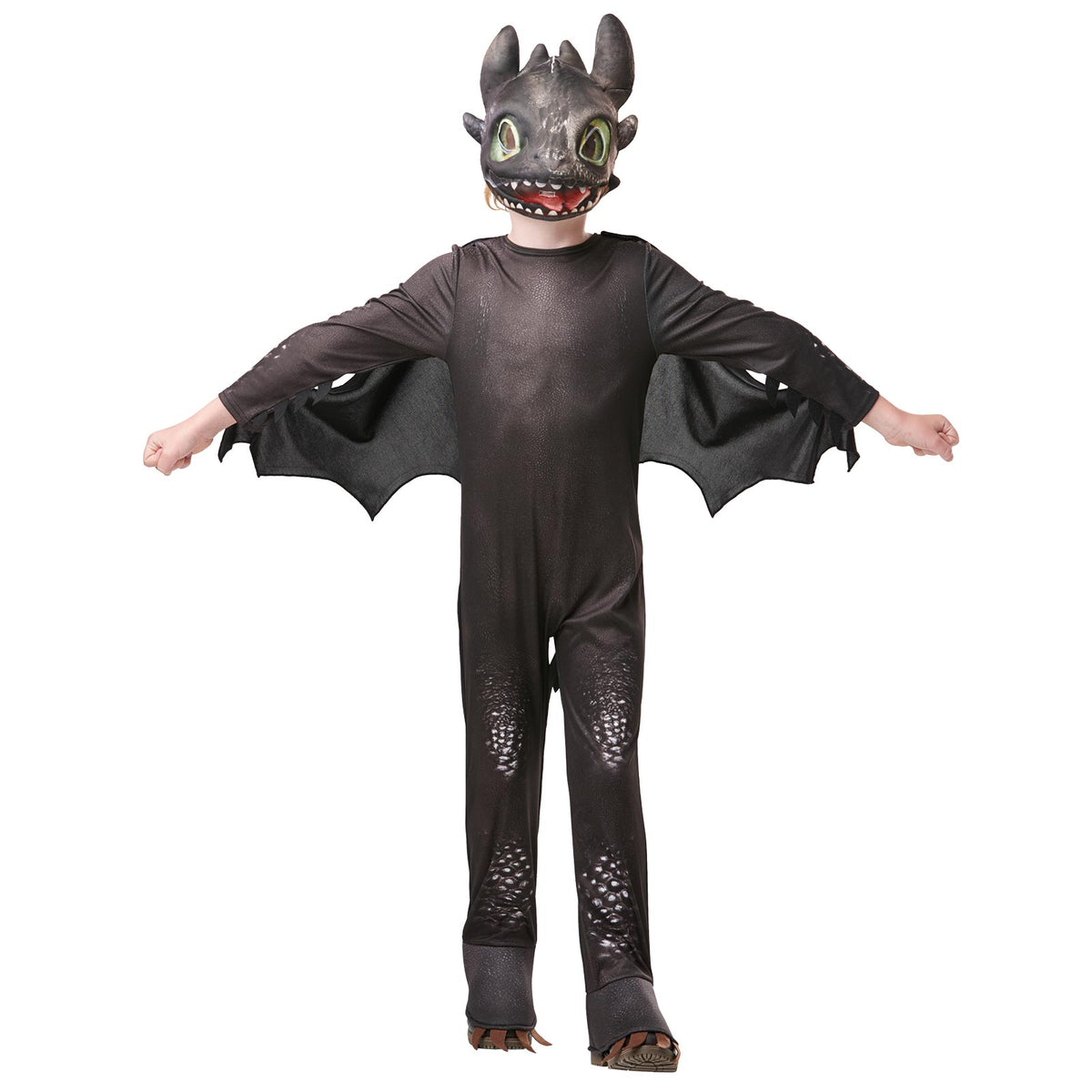 TOOTHLESS NIGHT FURY DELUXE COSTUME, CHILD - Side