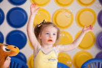 YELLOW WIGGLE BALLERINA TOP, CHILD - Side