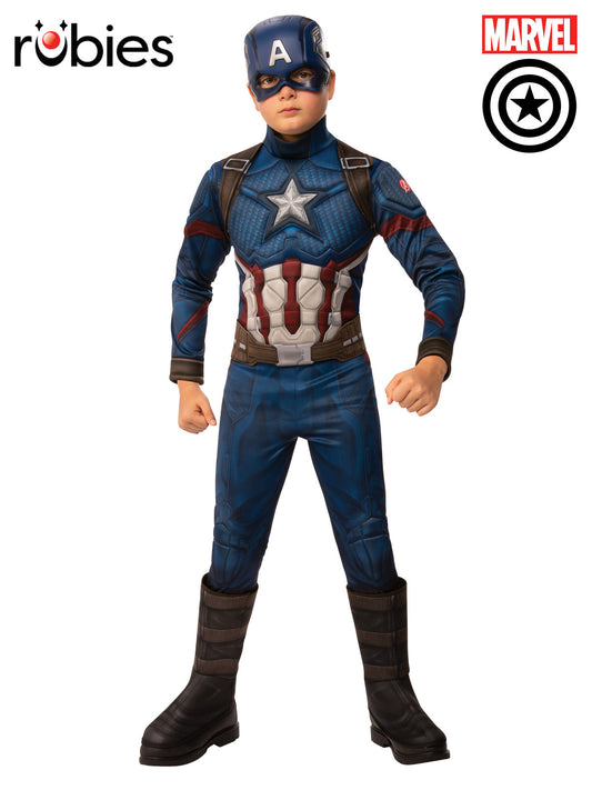 CAPTAIN AMERICA DELUXE COSTUME, CHILD - Front
