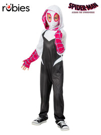 SPIDER GWEN SPIDER-VERSE DELUXE COSTUME, CHILD - Front