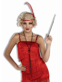 FLAPPER DELUXE RED COSTUME, ADULT - L - Back