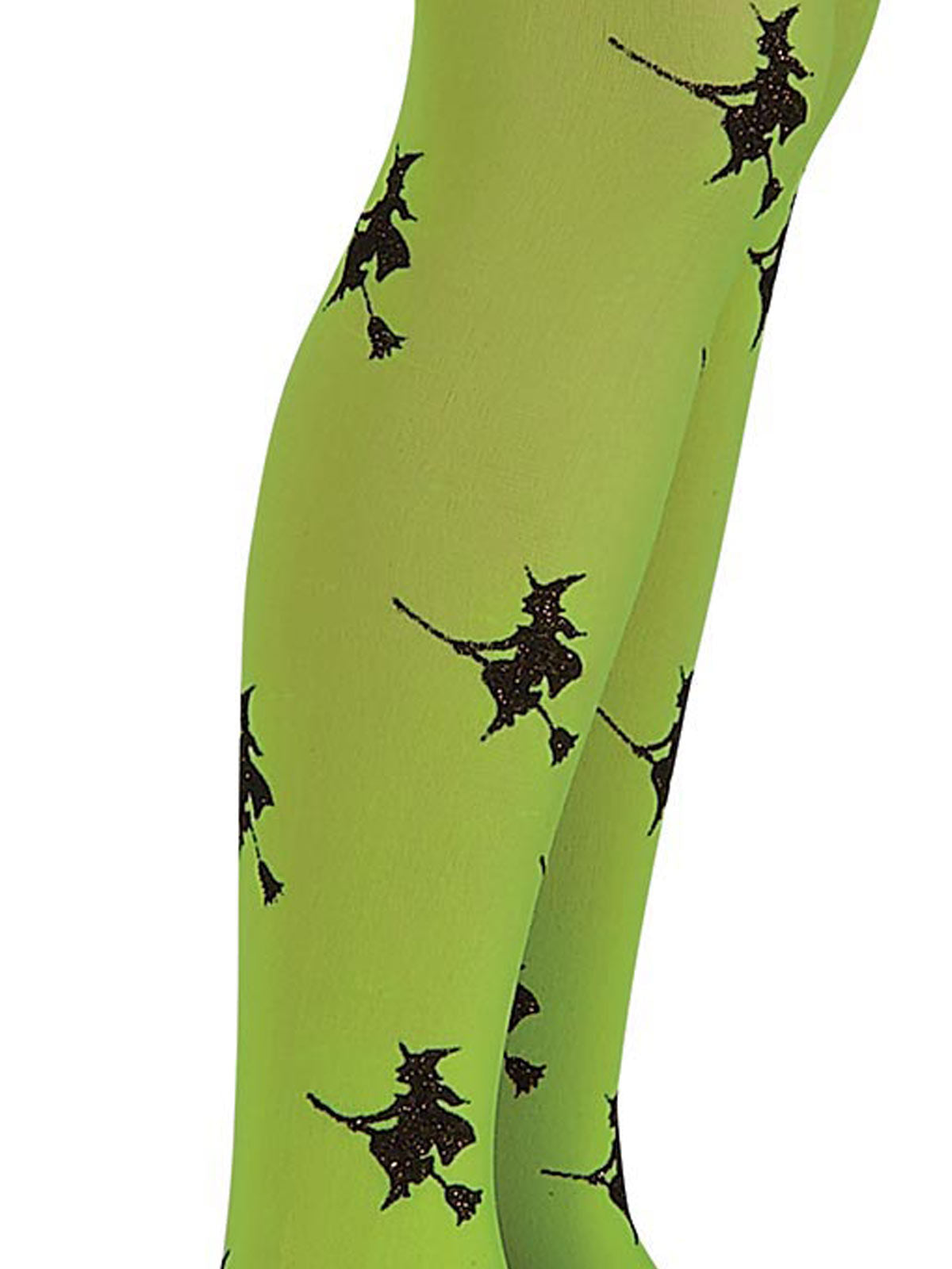 GLITTER WITCH TIGHTS GREEN, CHILD - S - Back