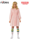 ELEVEN PINK DRESS COSTUME STRANGER THINGS, ADULT - STD - Front