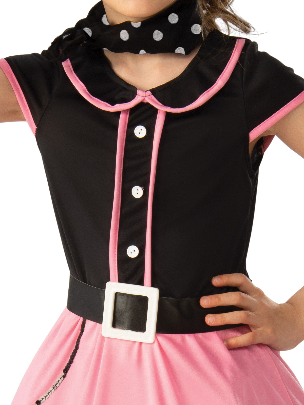 50'S BOPPER GIRL COSTUME, CHILD - Back