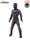 BLACK PANTHER SUPER DELUXE BATTLE COSTUME, CHILD - L - Front