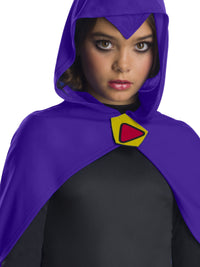 RAVEN DELUXE TEEN TITAN COSTUME, CHILD - Back