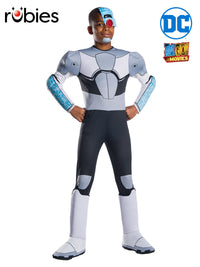 DC COMICS CYBORG DELUXE COSTUME, CHILD - Front