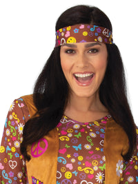 SUMMER OF LOVE LADIES HIPPIE COSTUME, ADULT - Back