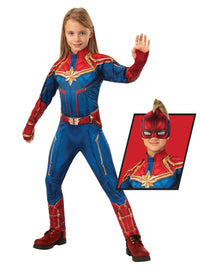 CAPTAIN MARVEL DELUXE HERO SUIT, CHILD - Front