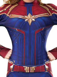 CAPTAIN MARVEL COSTUME, ADULT - Front