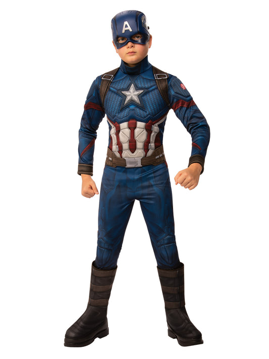 CAPTAIN AMERICA DELUXE COSTUME, CHILD - Front
