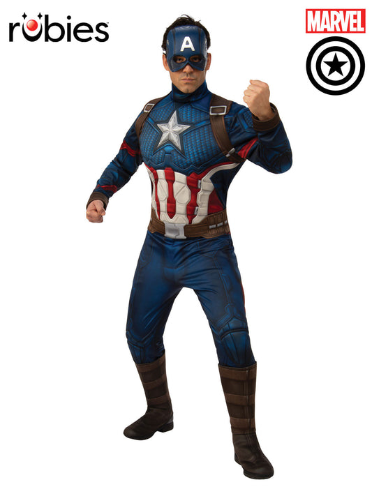 CAPTAIN AMERICA DELUXE COSTUME, ADULT - Front
