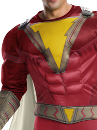 SHAZAM DELUXE COSTUME, ADULT - Back