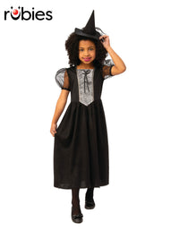 BLACK WITCH COSTUME, CHILD - Front