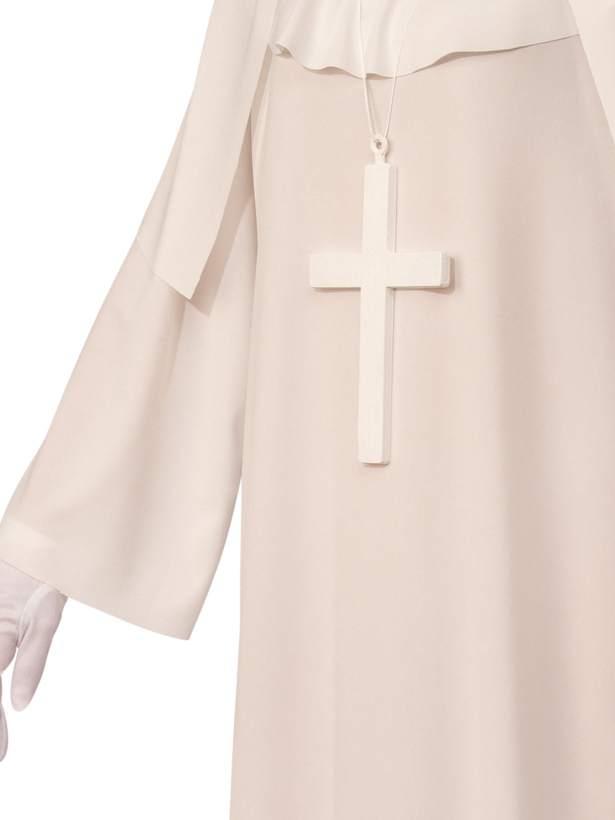 WHITE NUN COSTUME, ADULT - STD - Back