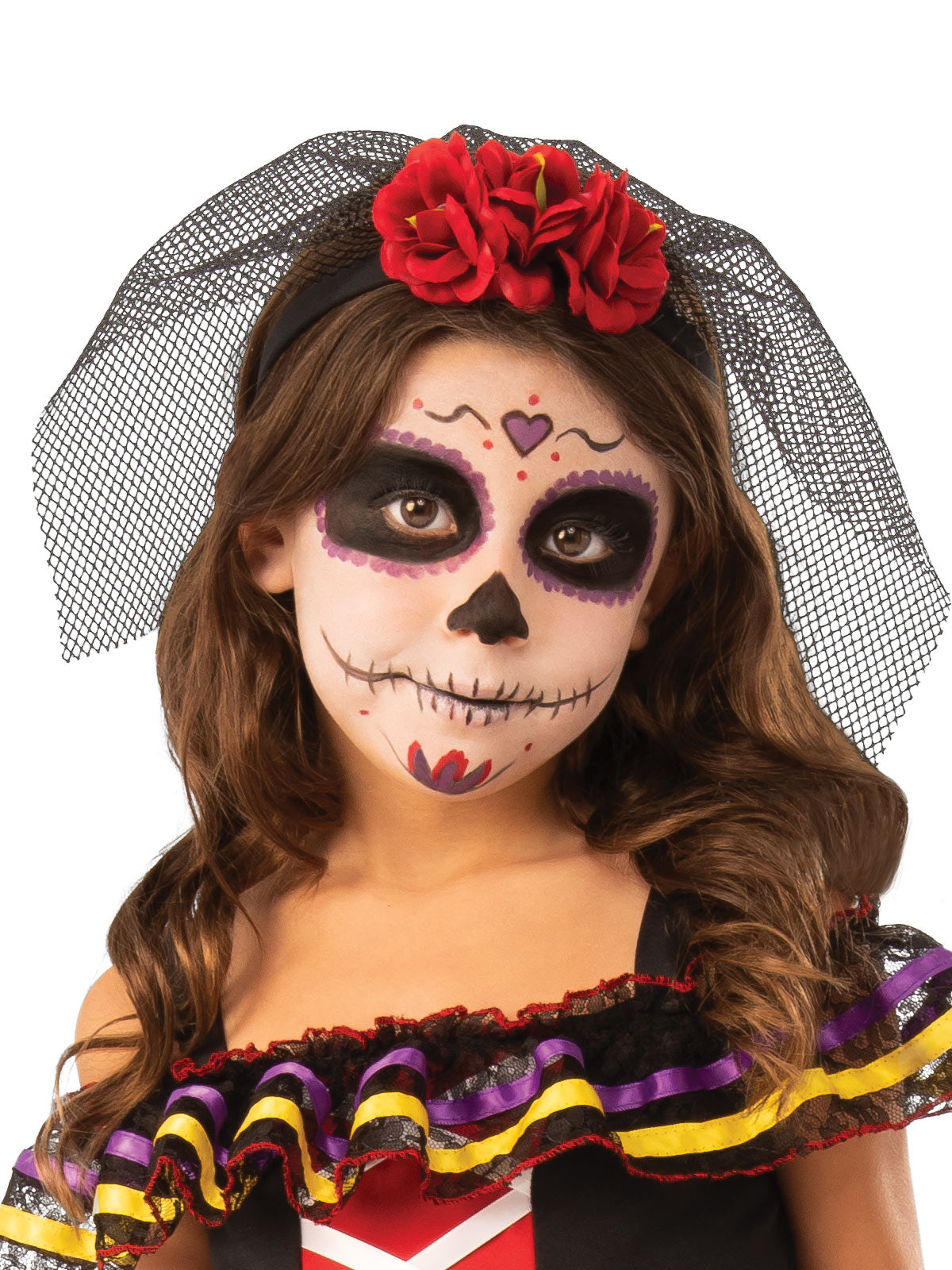 DAY OF THE DEAD GIRLS COSTUME, CHILD - S - Back