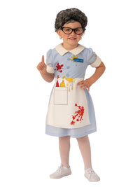 LUNCH LADY COSTUME, CHILD - Front
