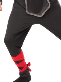 RED NINJA BOY COSTUME, CHILD - Side
