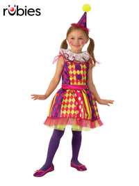 BRIGHT CLOWN COSTUME, CHILD - L - Front