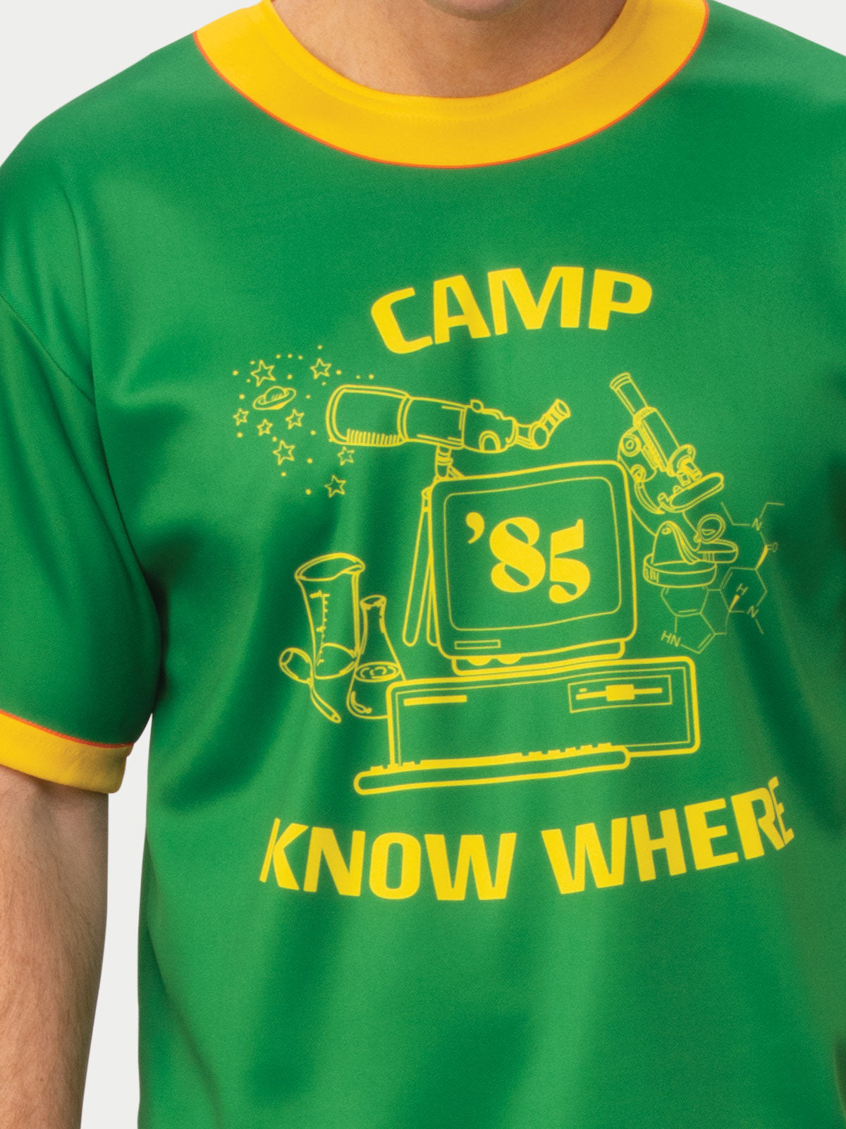 DUSTIN CAMP KNOW WHERE STRANGER THINGS T-SHIRT, ADULT - Side