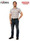JIM HOPPER STRANGER THINGS HAWAIIAN SHIRT, ADULT - Front