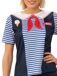 ROBIN SCOOPS AHOY COSTUME SET - STRANGER THINGS, ADULT - Side