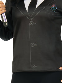 AGENT M FEMALE COSTUME TOP: MEN IN BLACK 4, ADULT - Side