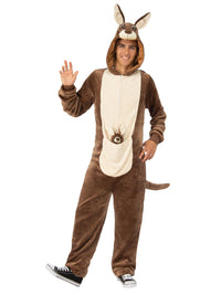 KANGAROO FURRY ONESIE COSTUME, ADULT - Back
