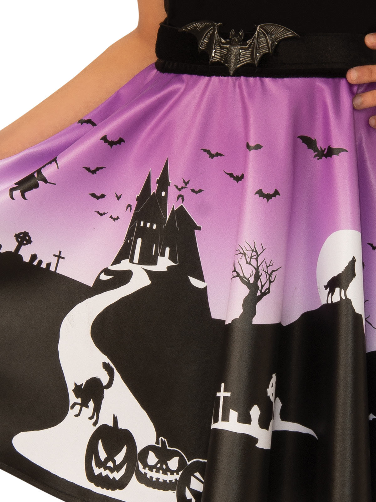 HAUNTED HOUSE GIRL COSTUME, CHILD - L - Side