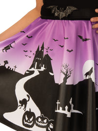 HAUNTED HOUSE GIRL COSTUME, CHILD - L - Side