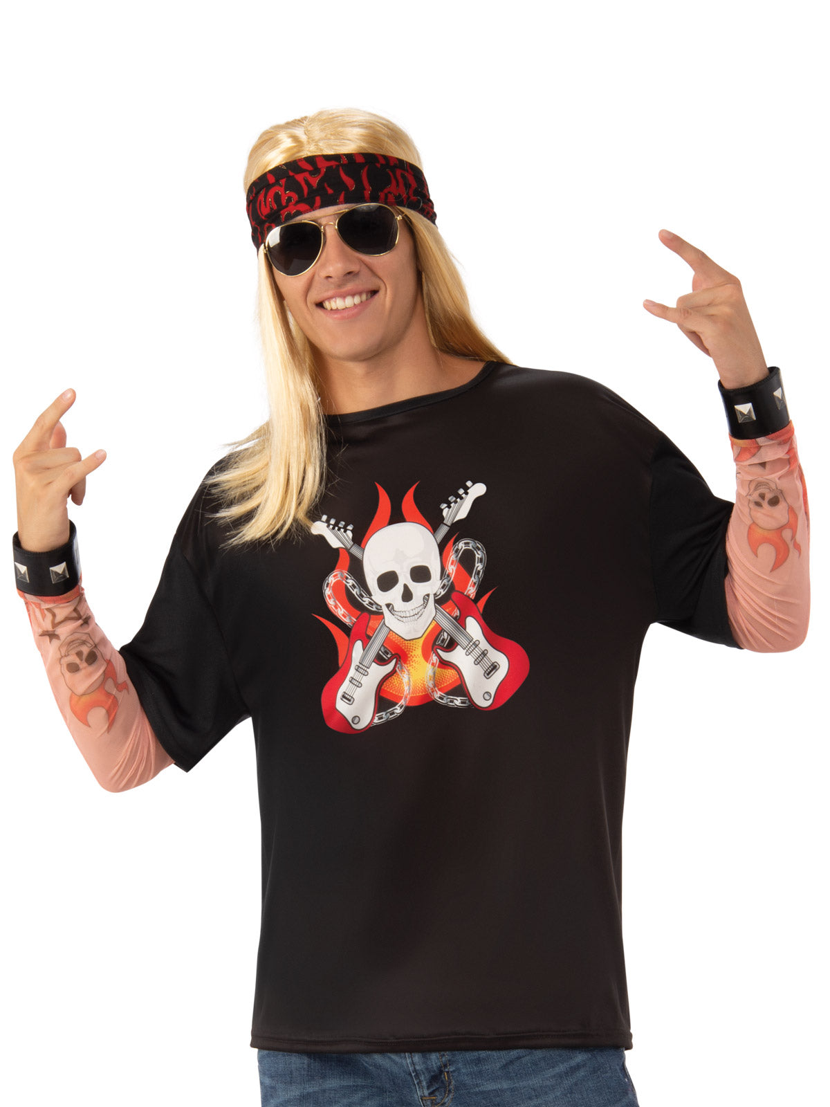 ROCKER MAN COSTUME, ADULT - Back
