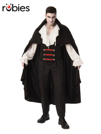 ELEGANT VAMPIRE MAN COSTUME, ADULT - Front
