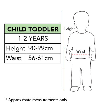 SLOTH COSTUME, CHILD - TODDLER - Packaging
