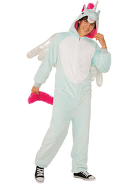 PEGACORN FURRY ONESIE COSTUME, ADULT - Back